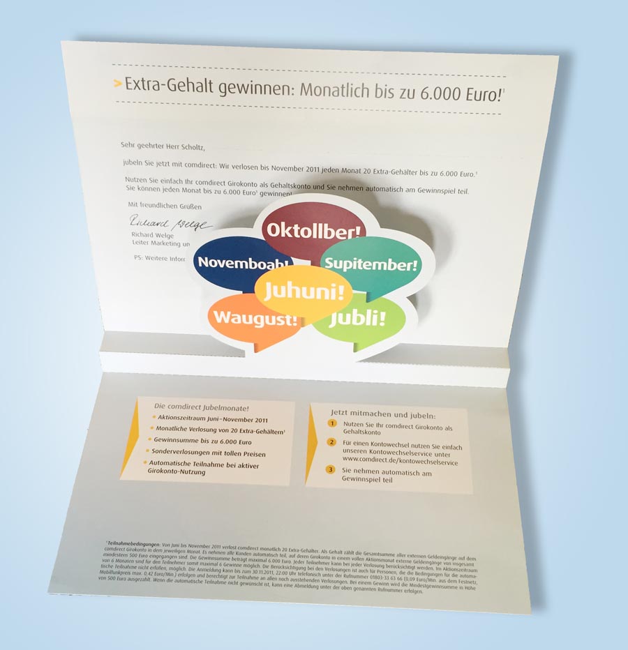 comdirect mailing girokonto