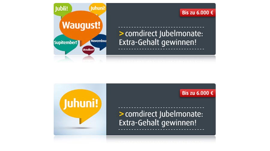 comdirect banner girokonto