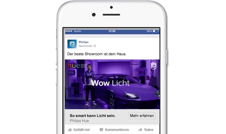 philips hue lighintg kampagne