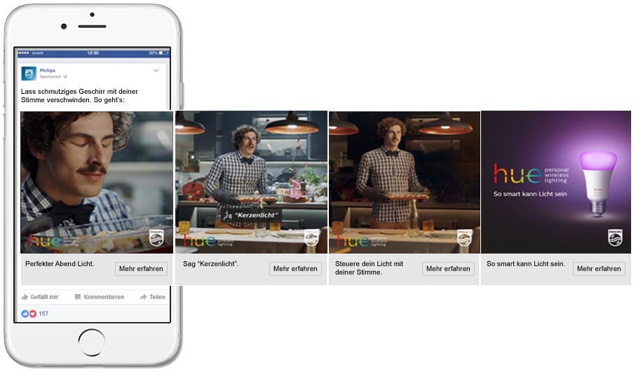 philips hue lighintg kampagne