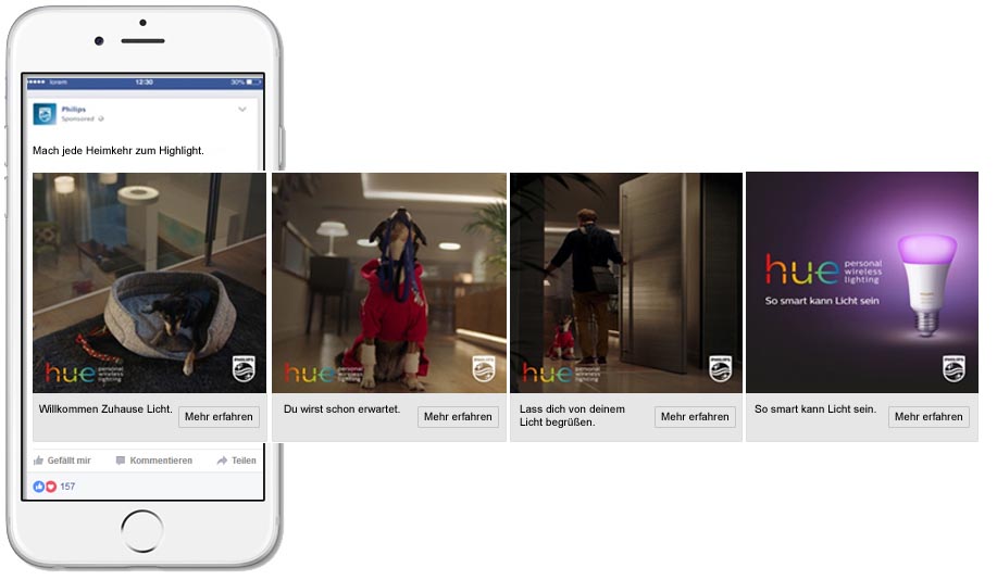 philips hue lighintg kampagne