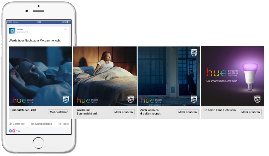 philips hue lighintg kampagne
