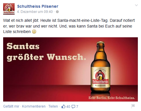 schultheiss posting facebook